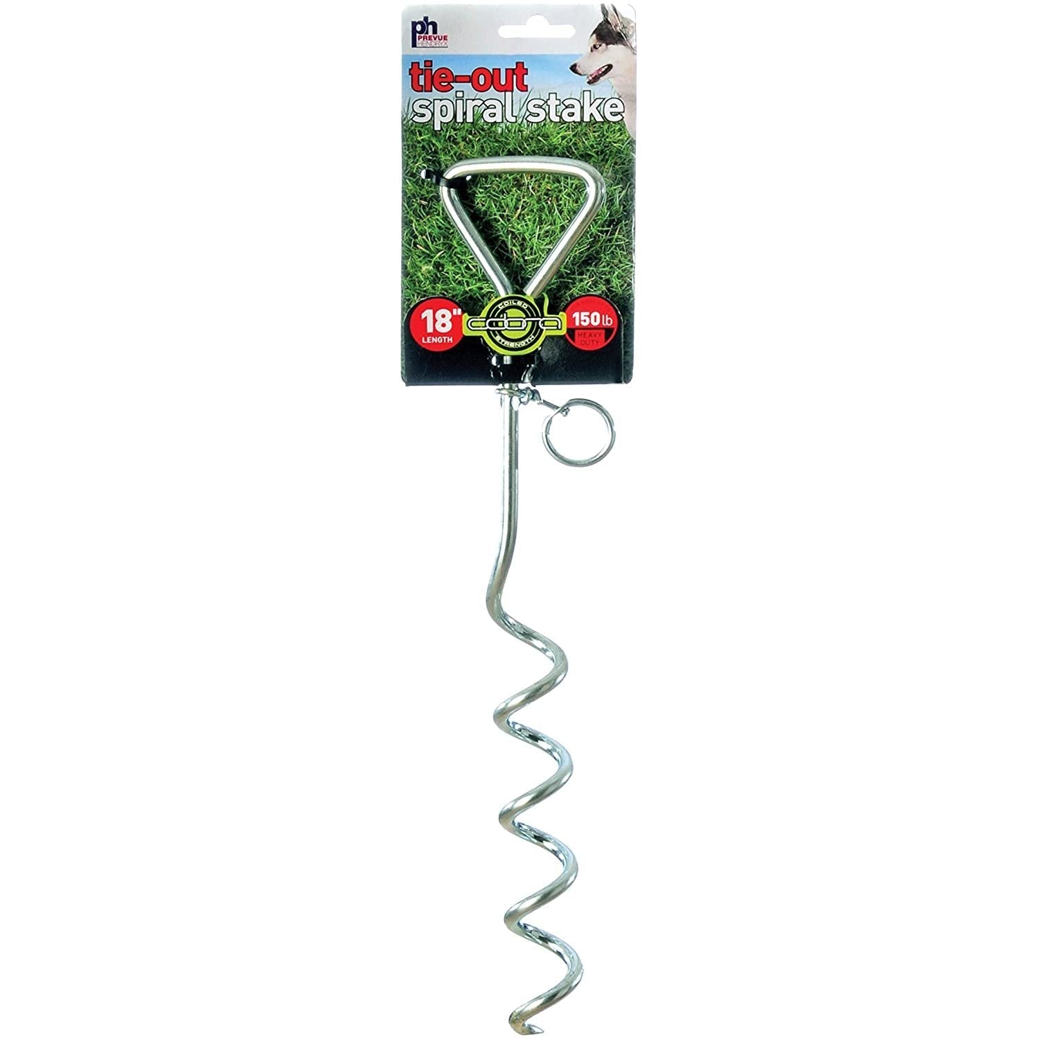 Prevue Pet Products 18 Inch Spiral Tie-Out Stake Heavy Duty - Clinch River Fishing USA