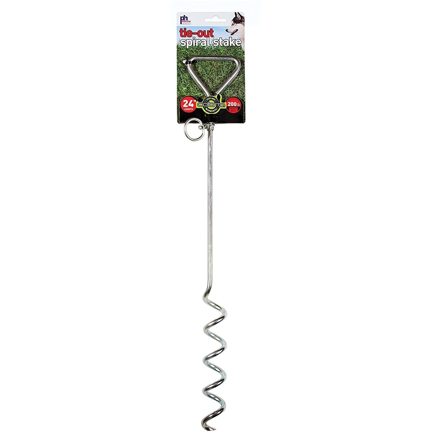 Prevue Pet Products 24 Inch Spiral Tie-Out Stake Heavy Duty - Clinch River Fishing USA