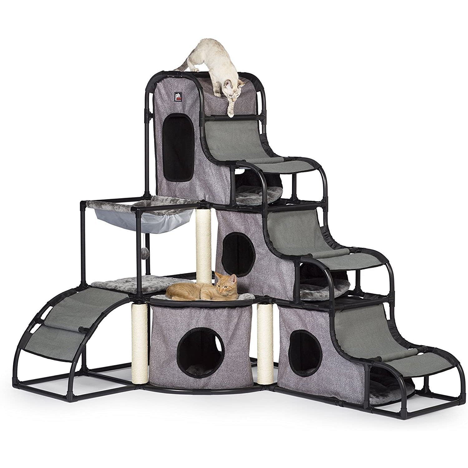 Prevue Pet Products Catville Tower - Gray Print - Clinch River Fishing USA