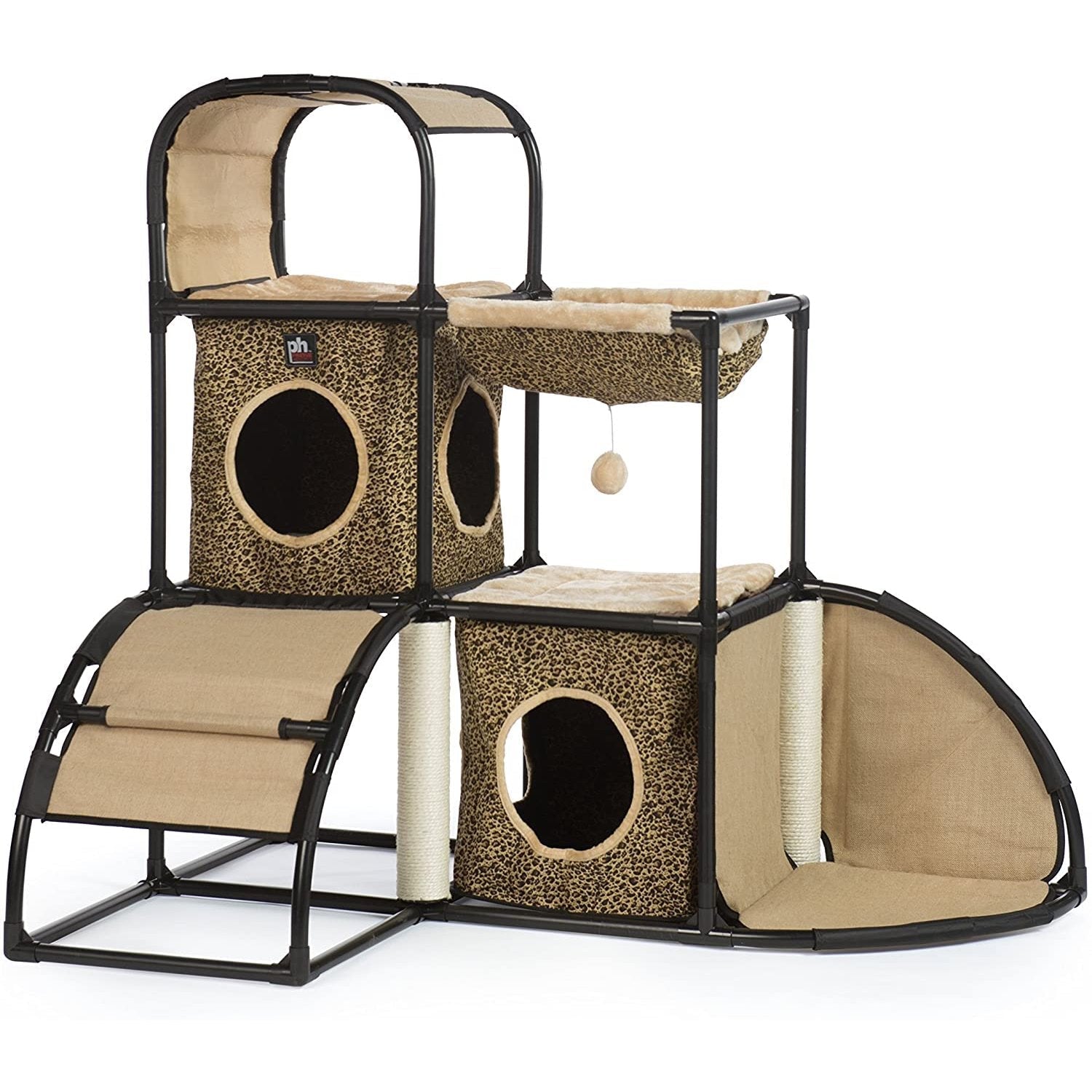 Prevue Pet Products Catville Townhome - Leopard Print - Clinch River Fishing USA