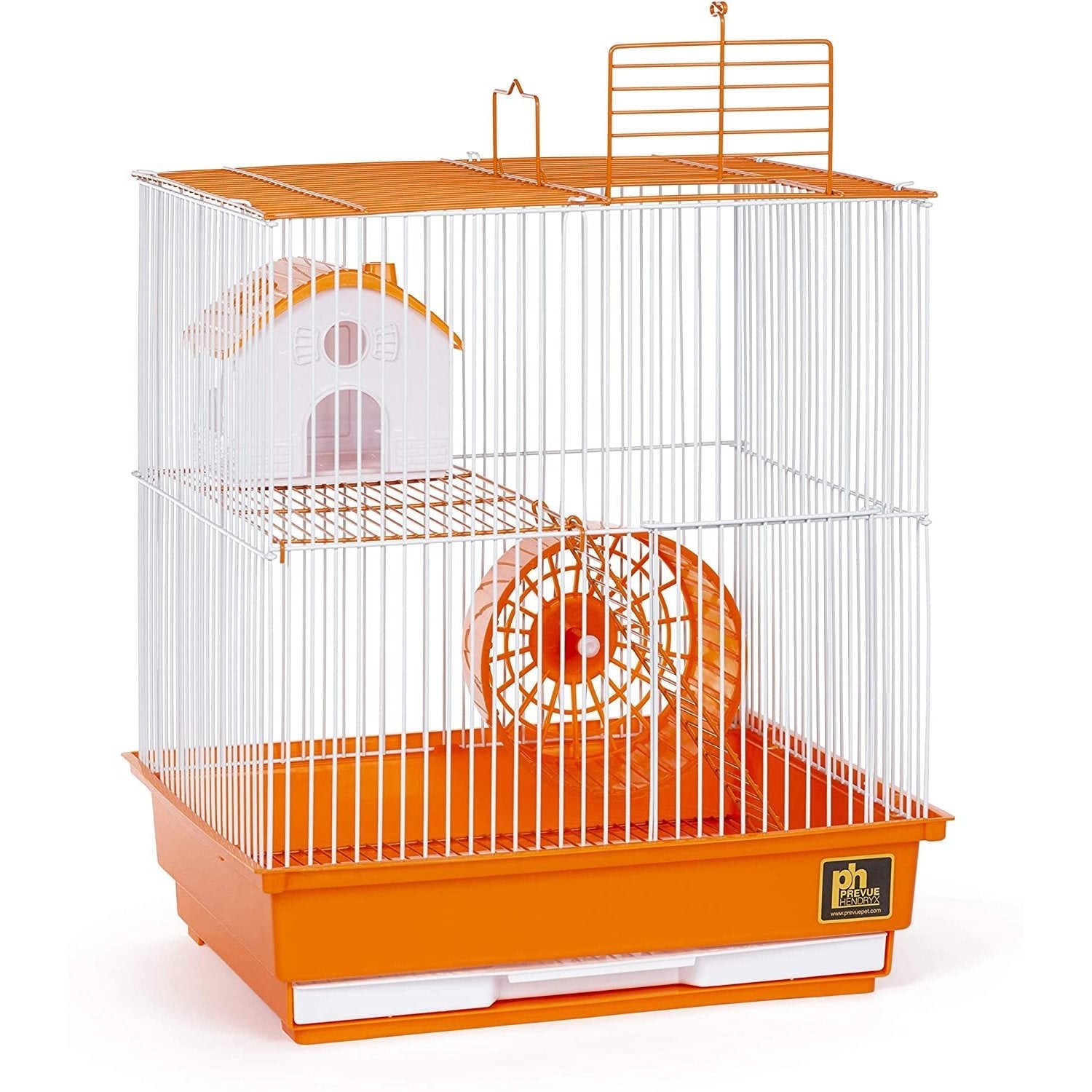 Prevue Pet Products Two Story Hamster Cage - Orange - Clinch River Fishing USA
