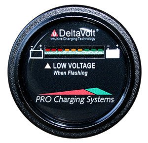 Pro Charging Eagle Performance Battery Fuel Gauge 48v Round - Clinch River Fishing USA