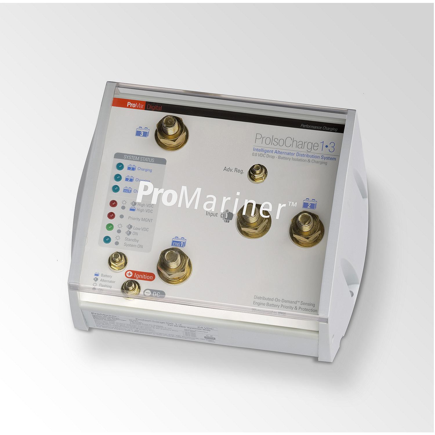 ProMariner ProIso Charge 180 0 Voltage Loss Isolator 12v 1 Alternator 3 Batteries - Clinch River Fishing USA