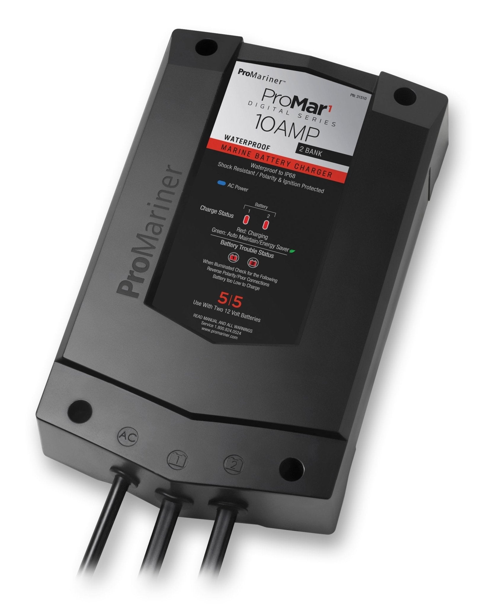 ProMariner ProMar 1 DS 10 Amp 2 Bank Battery Charger - Clinch River Fishing USA