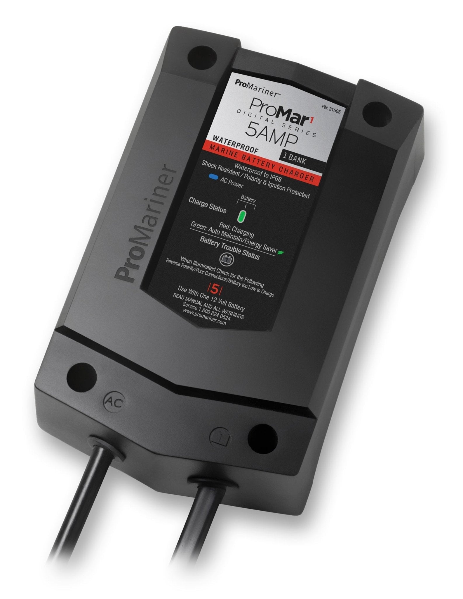 ProMariner ProMar 1 DS 5 Amp 1 Bank Battery Charger - Clinch River Fishing USA