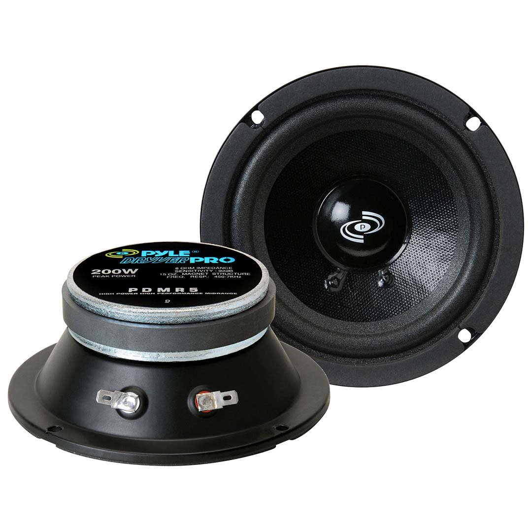 PYLE DRIVEMIDRANGE DRIVER(Sold each) 5" 8 OHM - Clinch River Fishing USA