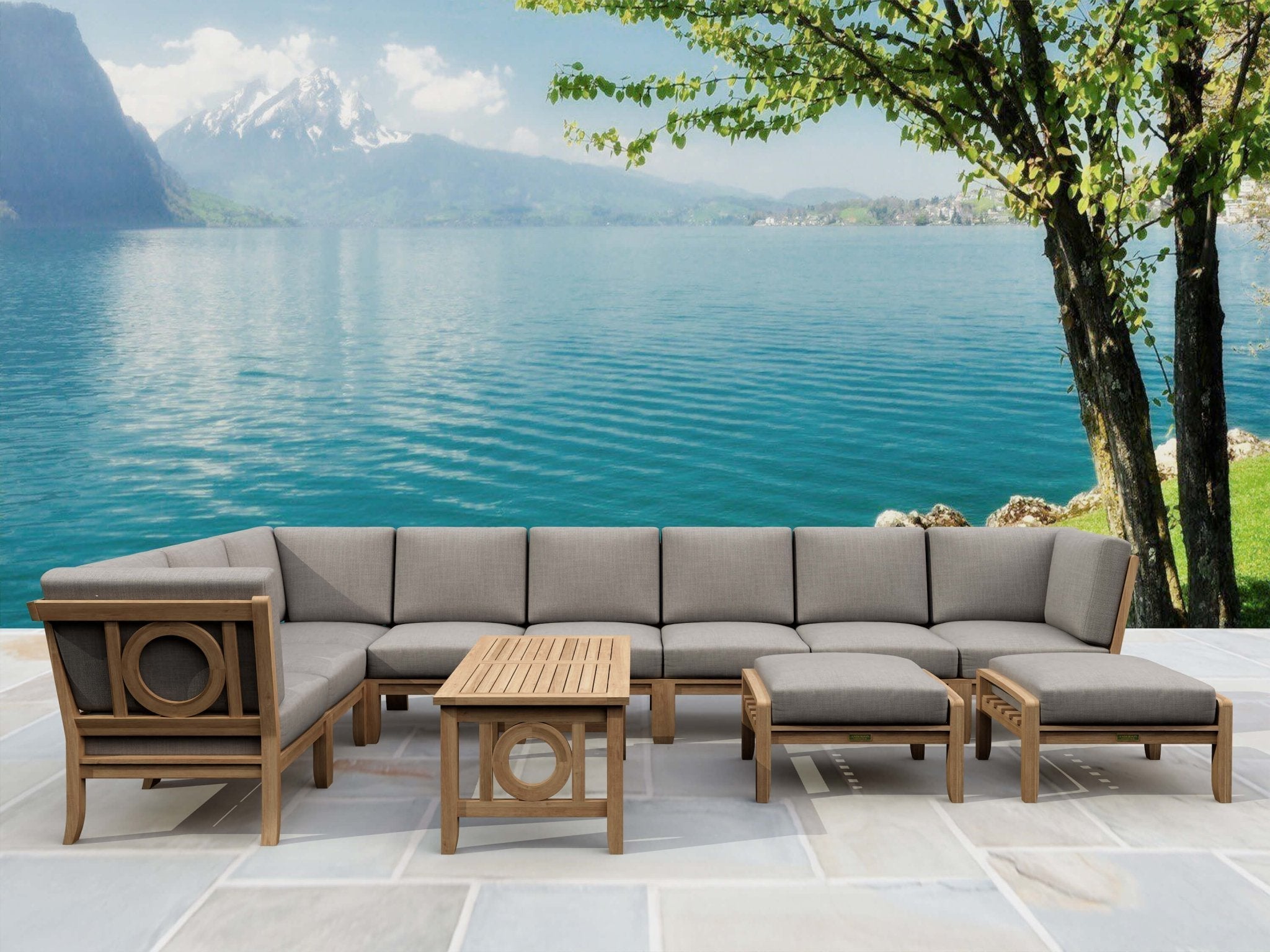 REPLACEMENT CUSHION SET-138 NATSEPA MODULAR DEEP SEATING SET - Clinch River Fishing USA
