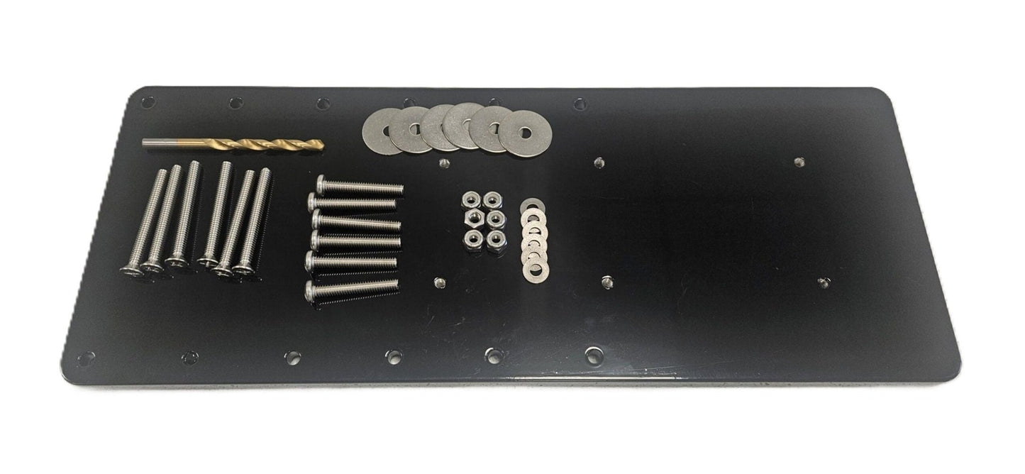 RHODAN Black Aluminum Mounting Plate - Clinch River Fishing USA