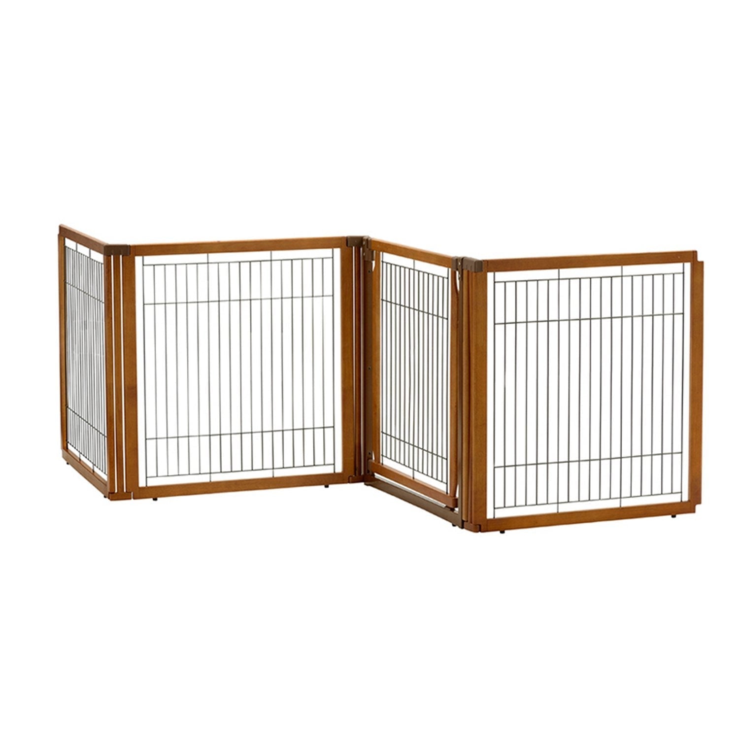 Richell Convertible Elite 4 Panel Pet Gate - Autumn Matte - Clinch River Fishing USA