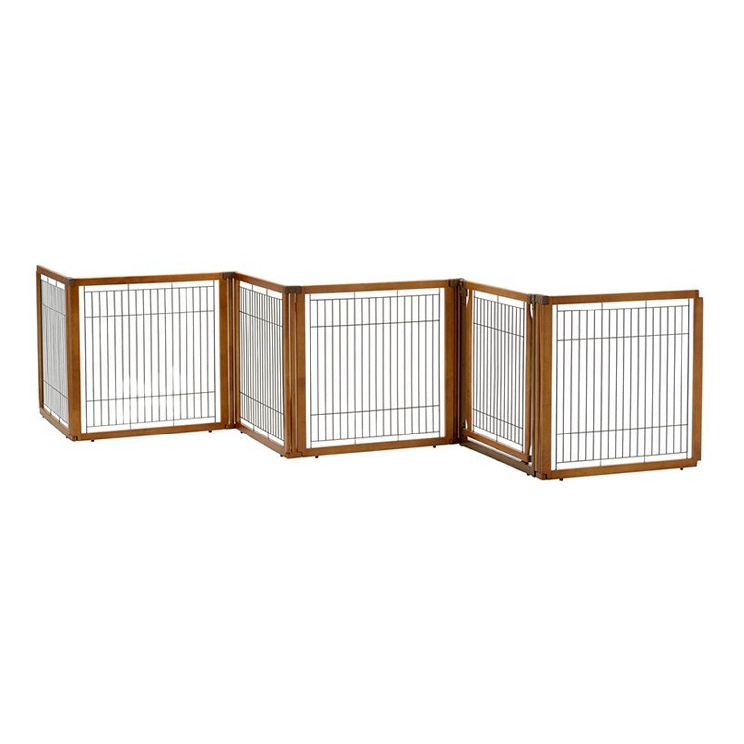 Richell Convertible Elite 6 Panel Pet Gate - Autumn Matte - Clinch River Fishing USA
