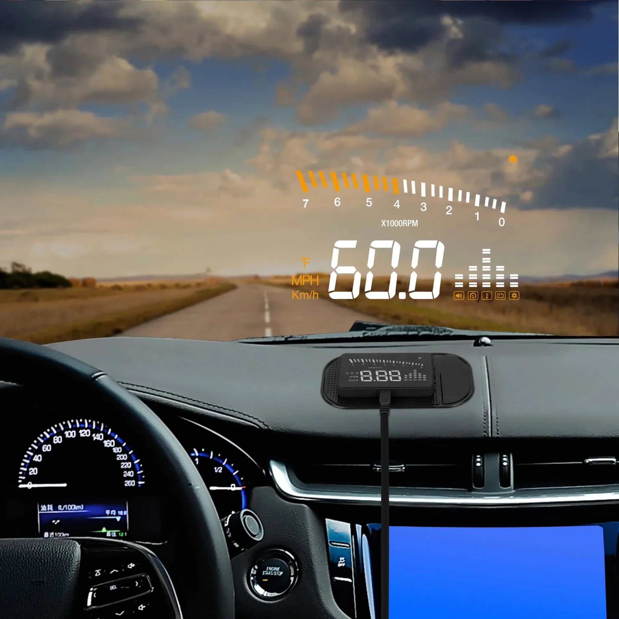RoadProof Heads Up Display 3.5" - Clinch River Fishing USA