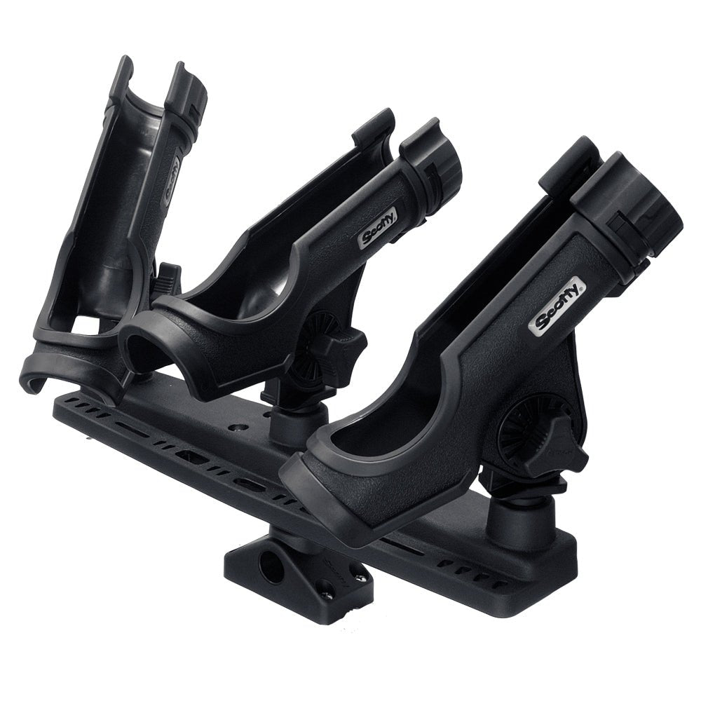 Scotty Triple Rod Holder w/3 230 Power Lock Rod Holders - Clinch River Fishing USA