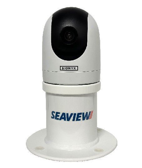 SEAVIEW White 5" Sionyx Nightwave Mount, Vertical, 8" Round Base Plate | PM5SXN8 - Clinch River Fishing USA