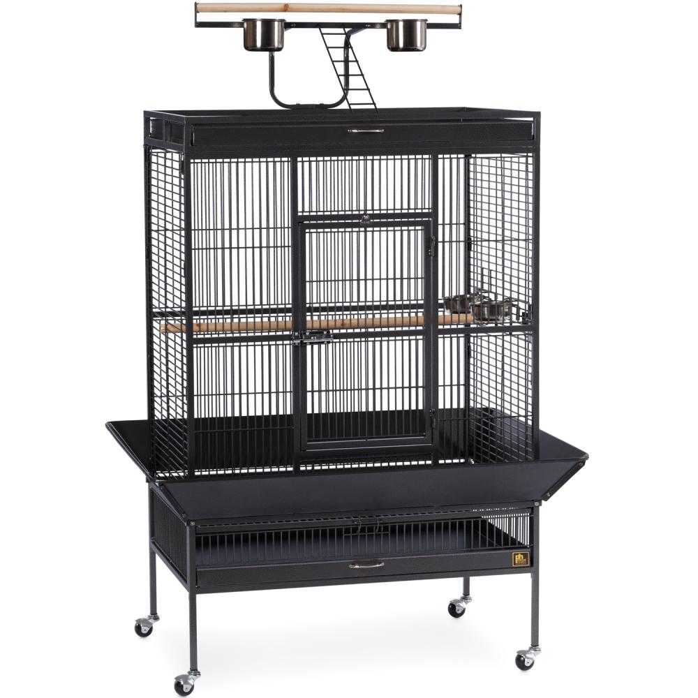 Select Wrought Iron Play Top Parrot Cage - Coco Brown - Clinch River Fishing USA