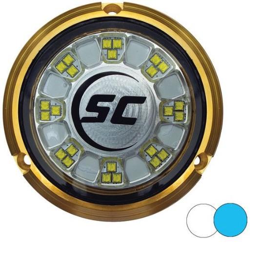 SHADOW-CASTER 24 LEDs Bronze Underwater Marine Light - Blue & White | SCR-24-BW-BZ-10 - Clinch River Fishing USA