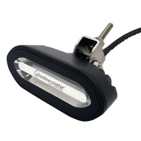 SHADOW-CASTER Black Flush Mount Spreader Light - Color Changing | SCM-SLF-CC-BK - Clinch River Fishing USA