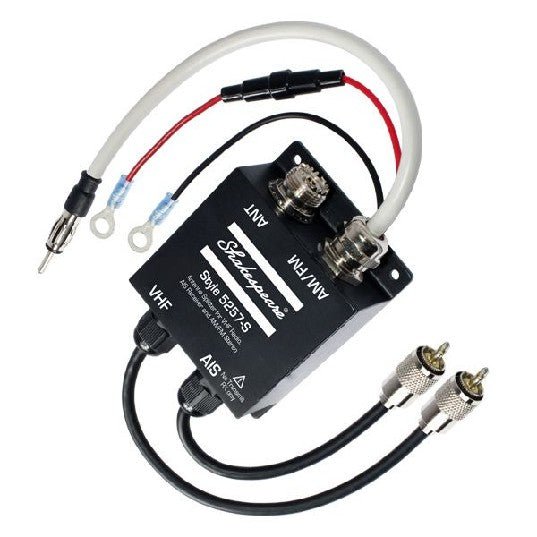 SHAKESPEARE Antenna Splitter for VHF Radio, AIS Receiver and AM/FM Stereo | 5257-S - Clinch River Fishing USA