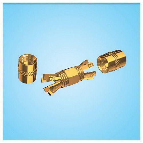 SHAKESPEARE Gold-plated Centerpin« PL-258 splice connector for RG-8X or RG-58/AU cables | PL-258-CP-G - Clinch River Fishing USA