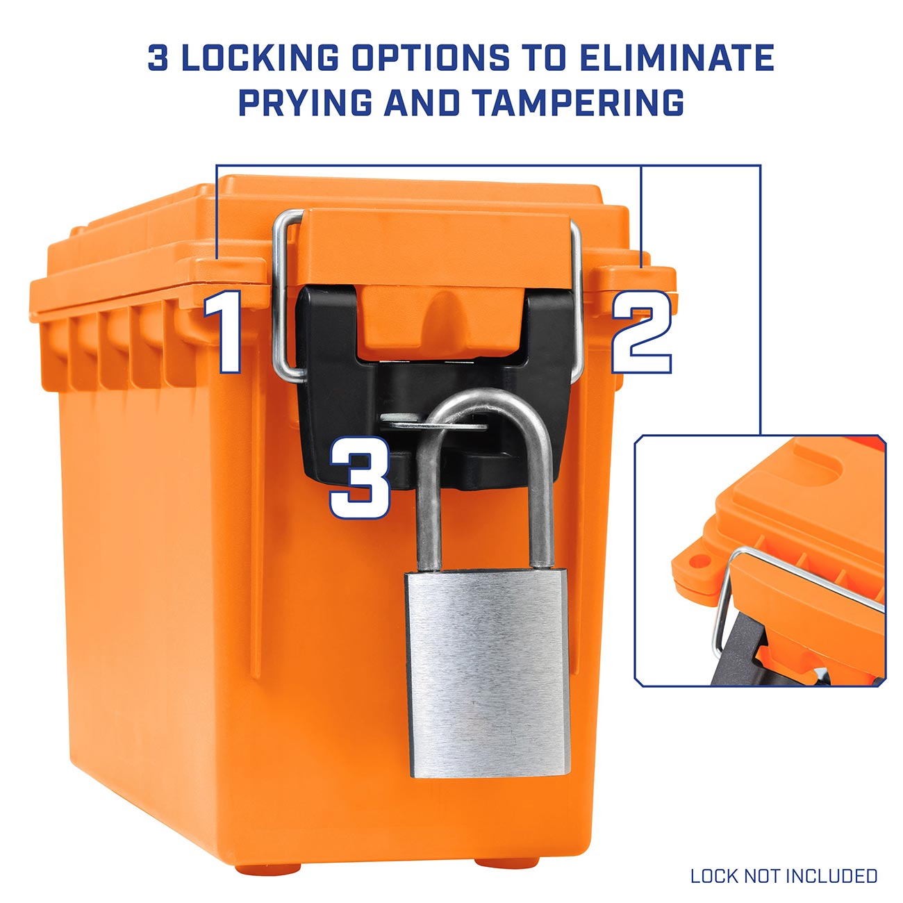 Sheffield Field Box - Safety Orange (Made In U.S.A.) - Clinch River Fishing USA