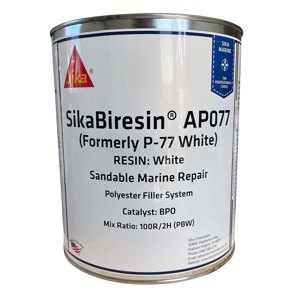 Sika SikaBiresin® AP077 White Gallon BPO Hardener Required - Clinch River Fishing USA