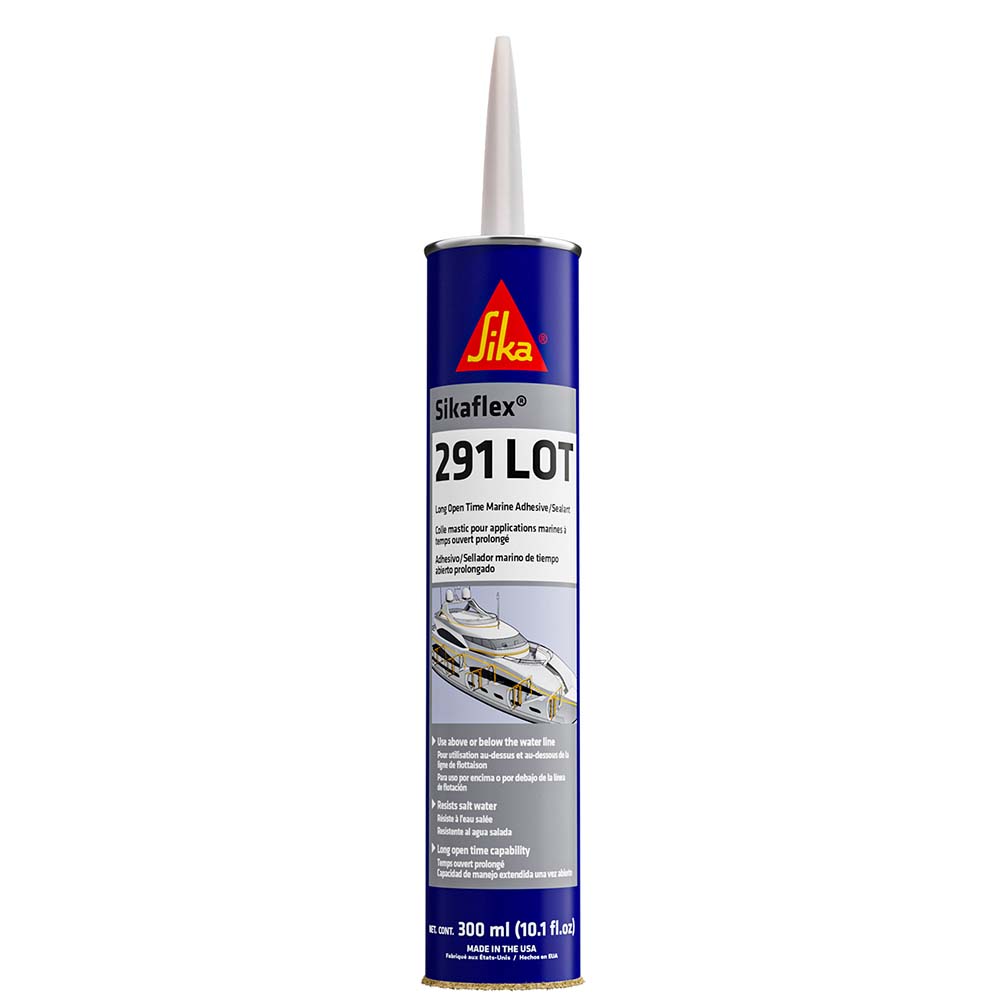 Sika Sikaflex® 291 LOT Slow Cure Adhesive & Sealant 10.3oz(300ml) Cartridge - White - Clinch River Fishing USA