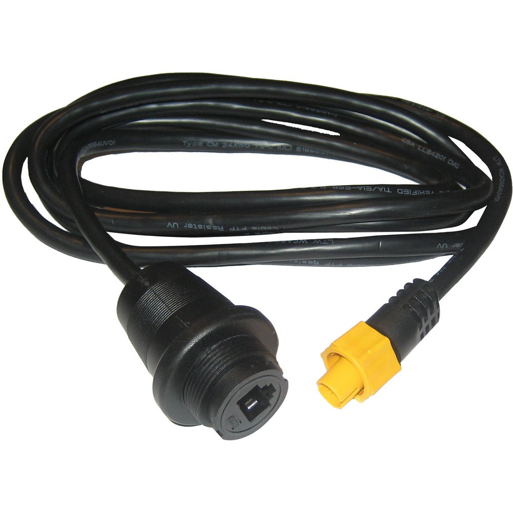 Simrad Ethernet Adapter Cable Yellow - 5P Male to RJ45 Female - 2M - Clinch River Fishing USA