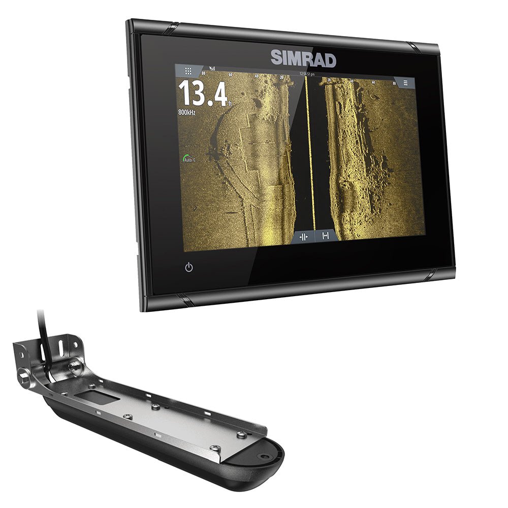 Simrad GO7 XSR Chartplotter/Fishfinder w/Active Imaging 3 - in - 1 Transom Mount Transducer & C - MAP Discover Chart - Clinch River Fishing USA