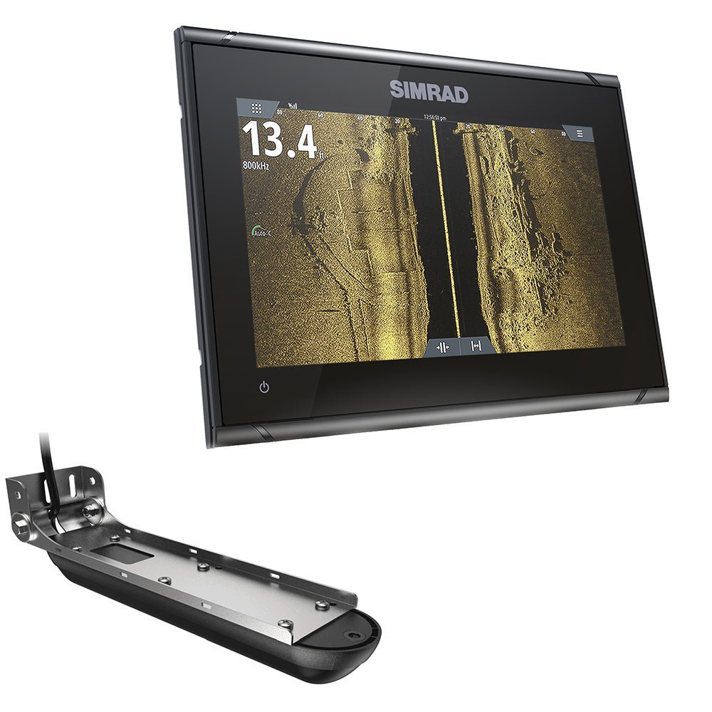 Simrad GO9 XSE Chartplotter/Fishfinder w/Active Imaging 3-in-1 Transom Mount Transducer & C-MAP Discover Chart - Clinch River Fishing USA