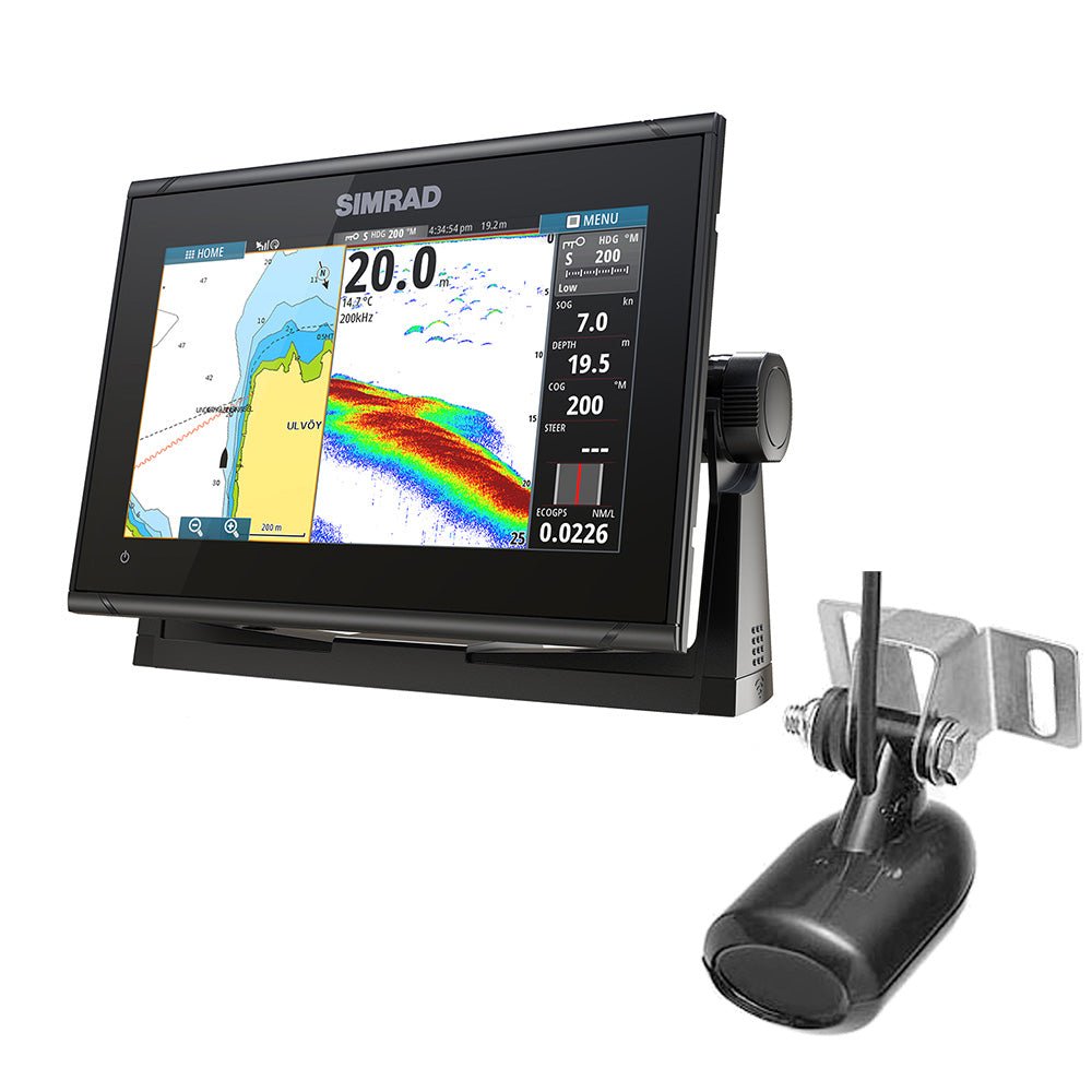 Simrad GO9 XSE Combo w/Transom Mount Transducer 83/200 kHz - Clinch River Fishing USA