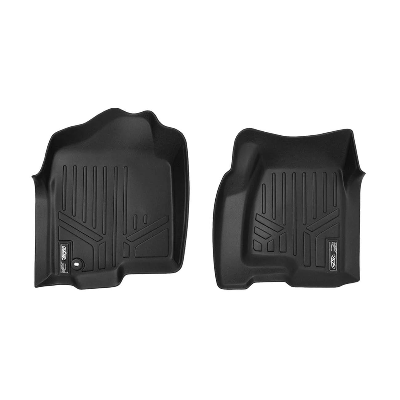 Smartliner Floor Liners Front/2nd Row 2001 - 2007 Silverado/Sierra Ext Extended Cab (Black) - Clinch River Fishing USA