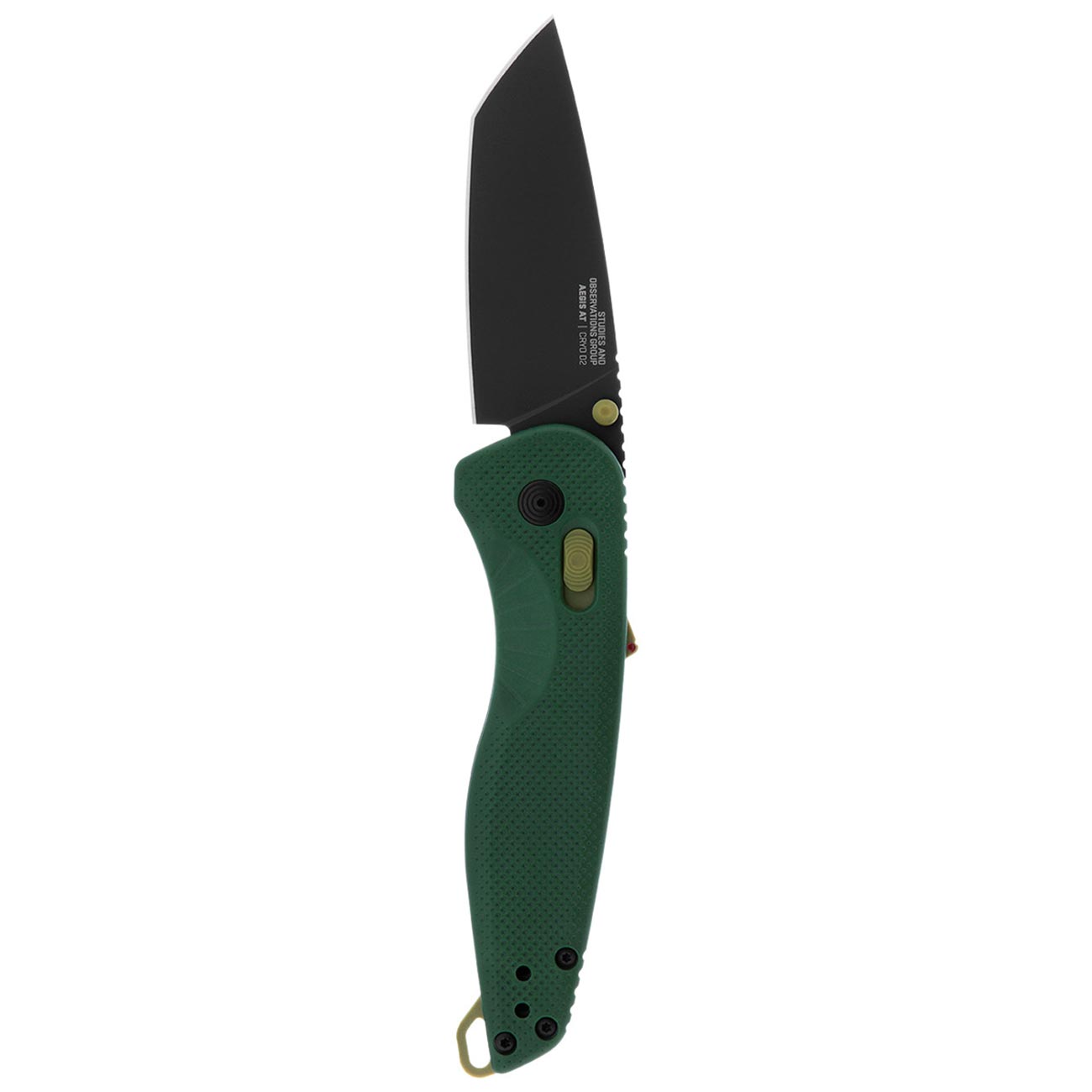 SOG Aegis AT Tanto 3.13" Folding Pocket Knife (Forest & Moss) - Clinch River Fishing USA