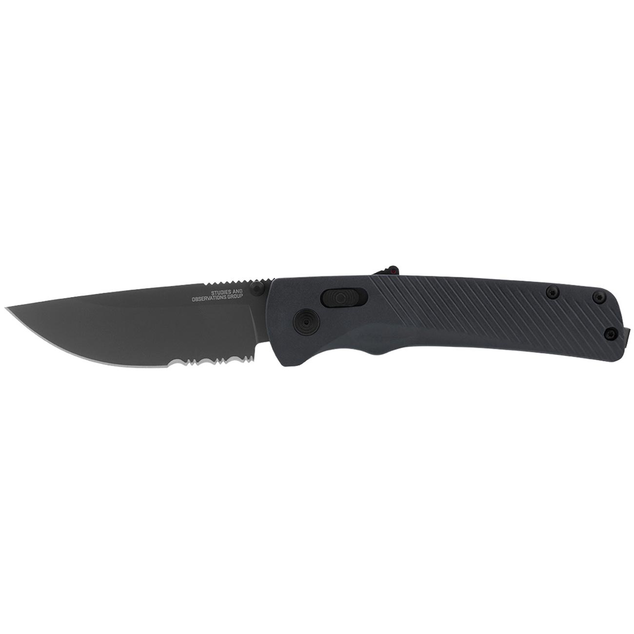 SOG Flash AT Partially Serrated 3.45" Folding Pocket Knife (Urban Grey) - Clinch River Fishing USA