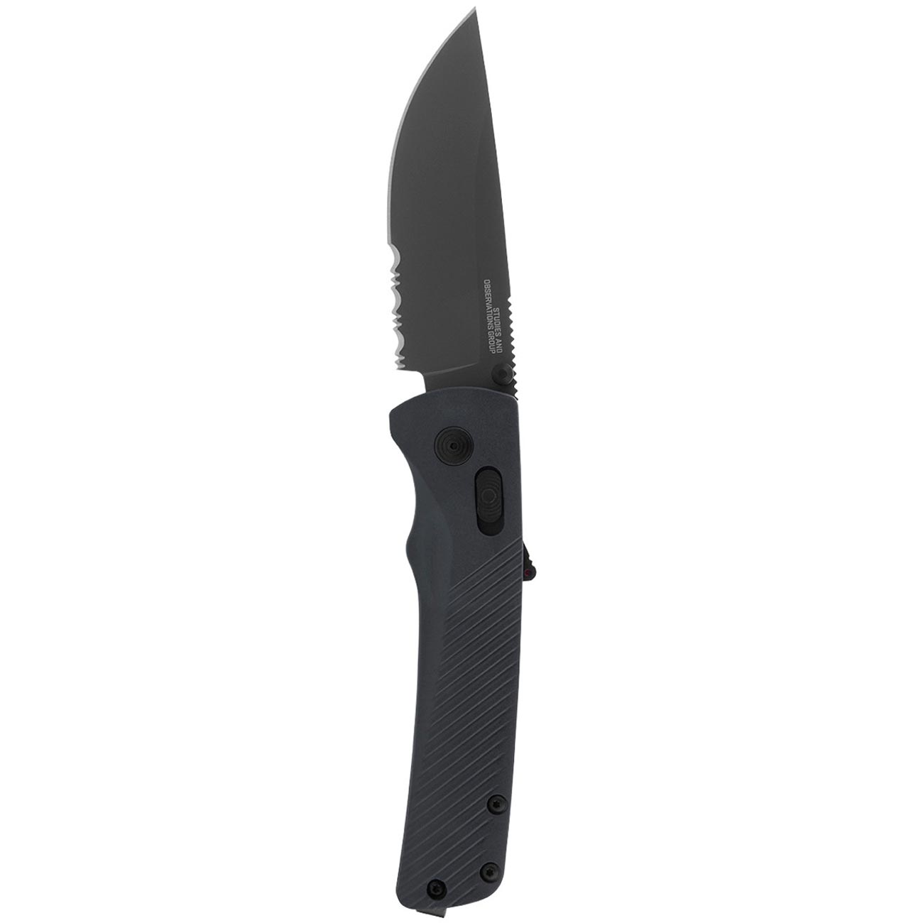 SOG Flash AT Partially Serrated 3.45" Folding Pocket Knife (Urban Grey) - Clinch River Fishing USA