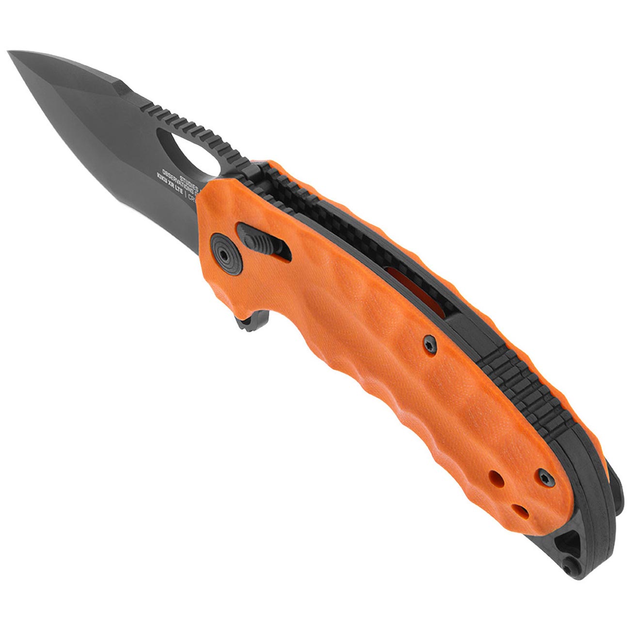 SOG Kiku XR LTE 7.5" Folding Pocket Knife (Blaze Orange) - Clinch River Fishing USA