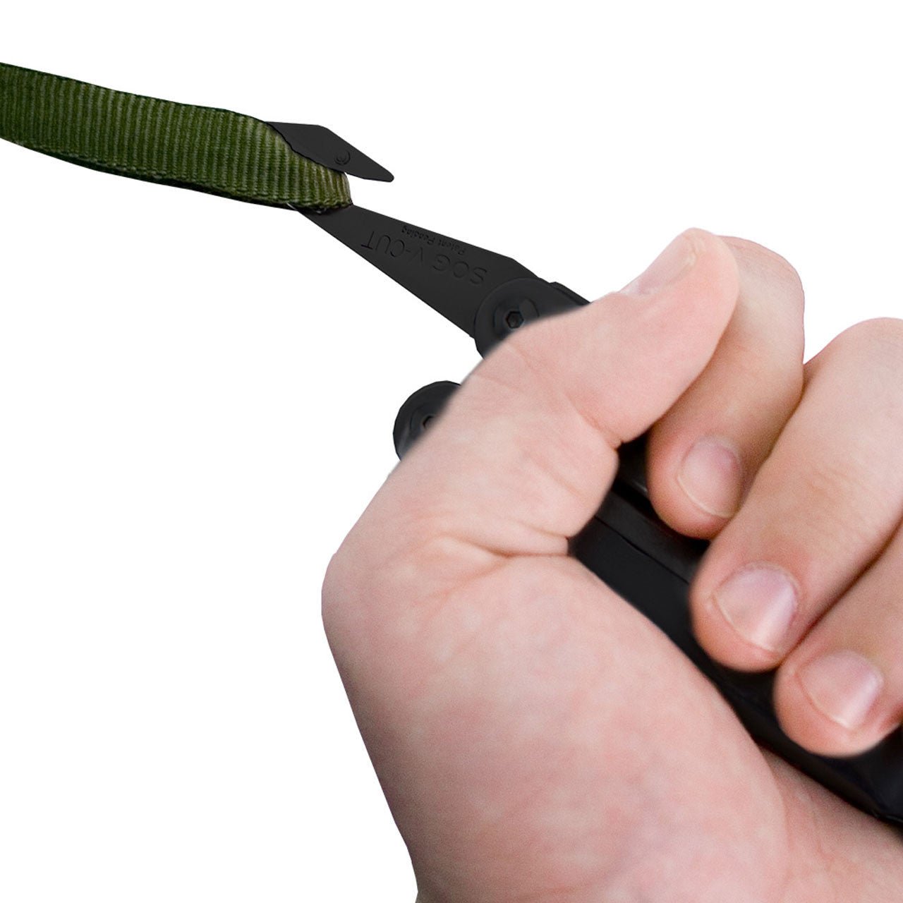 SOG PowerLock EOD Multi-Tool with V-Cutter and Nylon Sheath (Black Oxide) - Clinch River Fishing USA