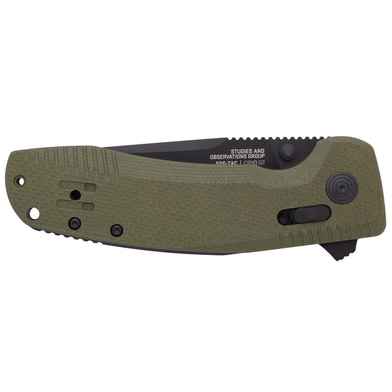 SOG SOG - TAC XR 3.39" Folding Pocket Knife (OD Green ) - Clinch River Fishing USA