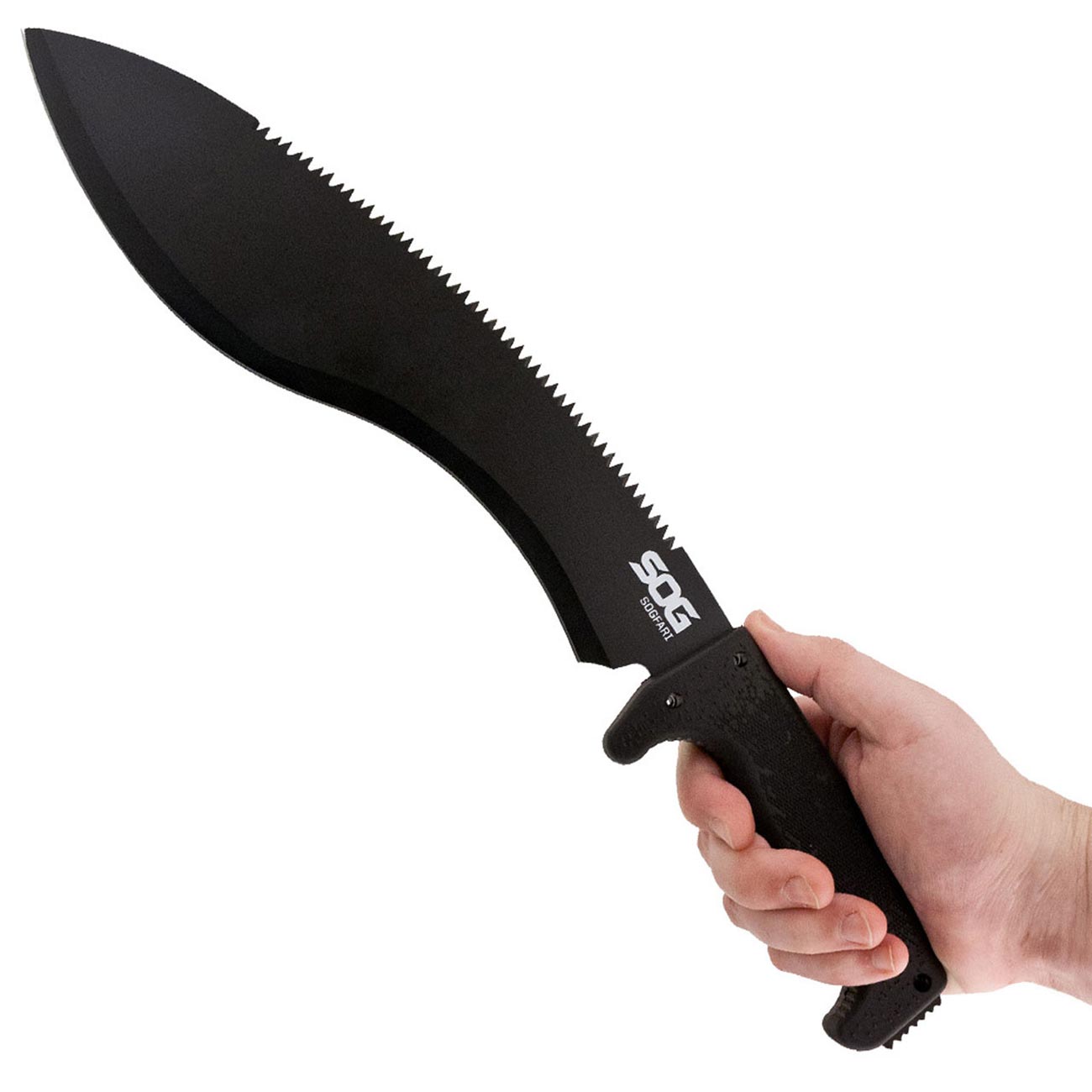 SOG SOGfari Kukri Machete (12" Black) - Clinch River Fishing USA