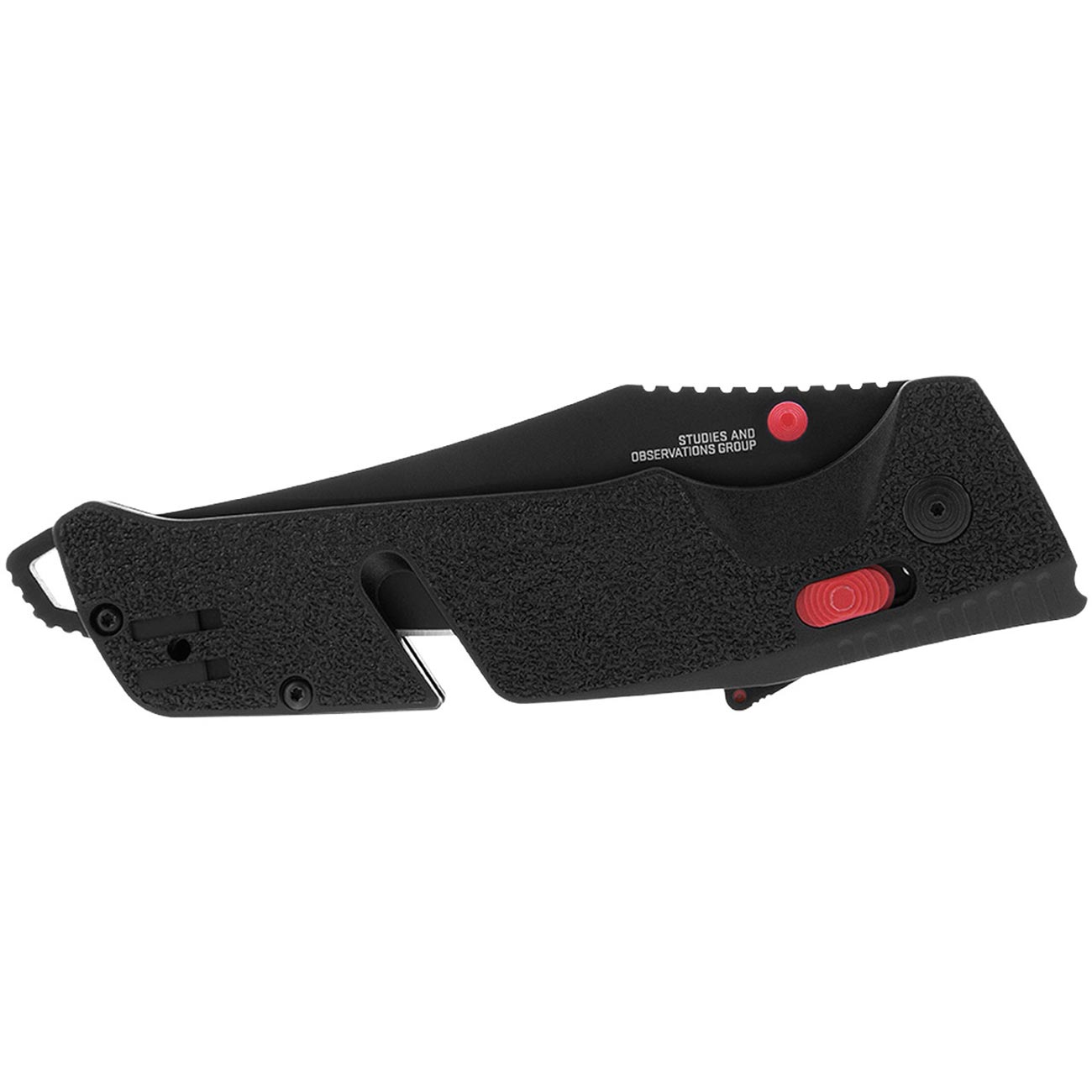 SOG Trident AT 3.7" Folding Pocket Knife (Black & Red) - Clinch River Fishing USA