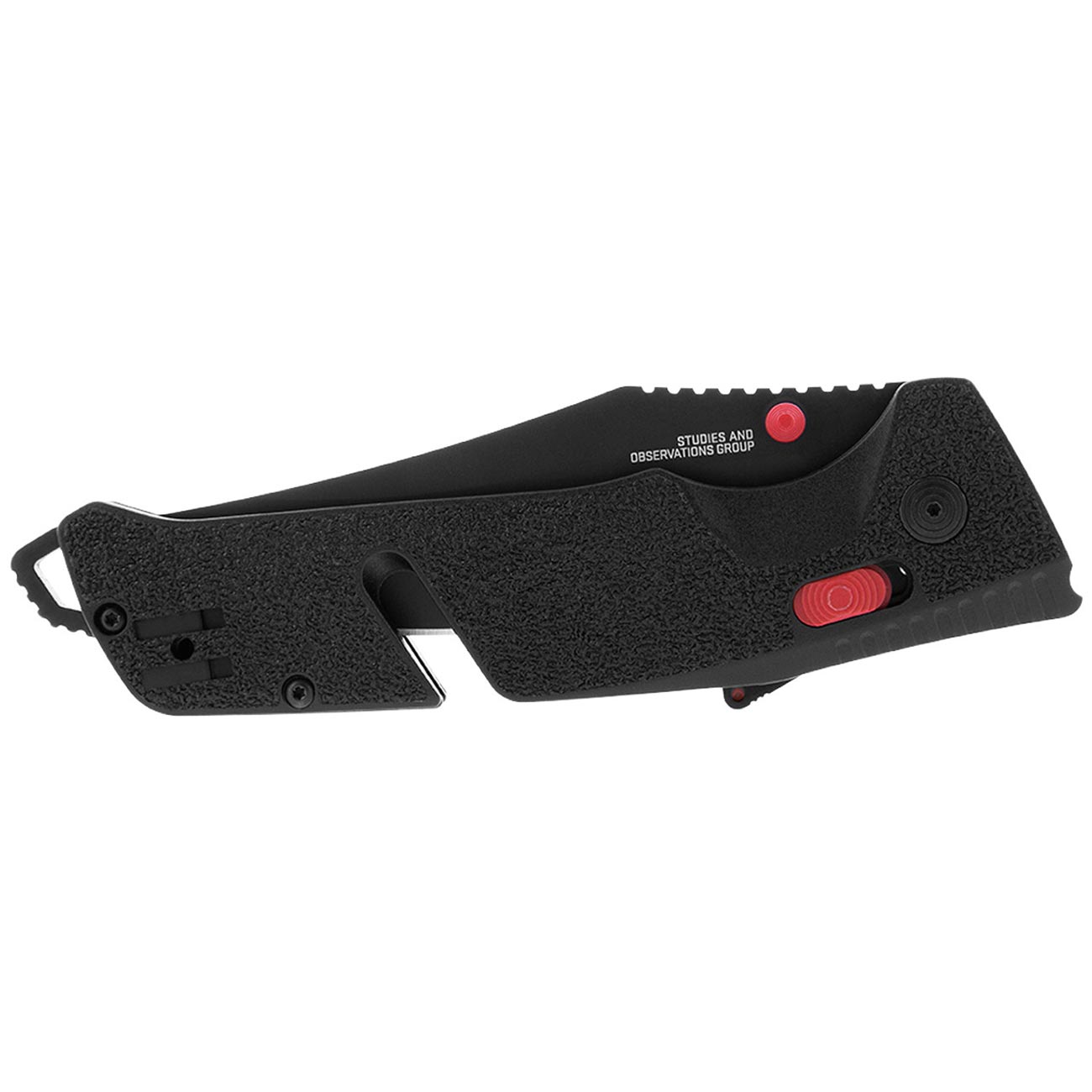 SOG Trident AT 3.7" Folding Pocket Knife (Black & Red) - Clinch River Fishing USA