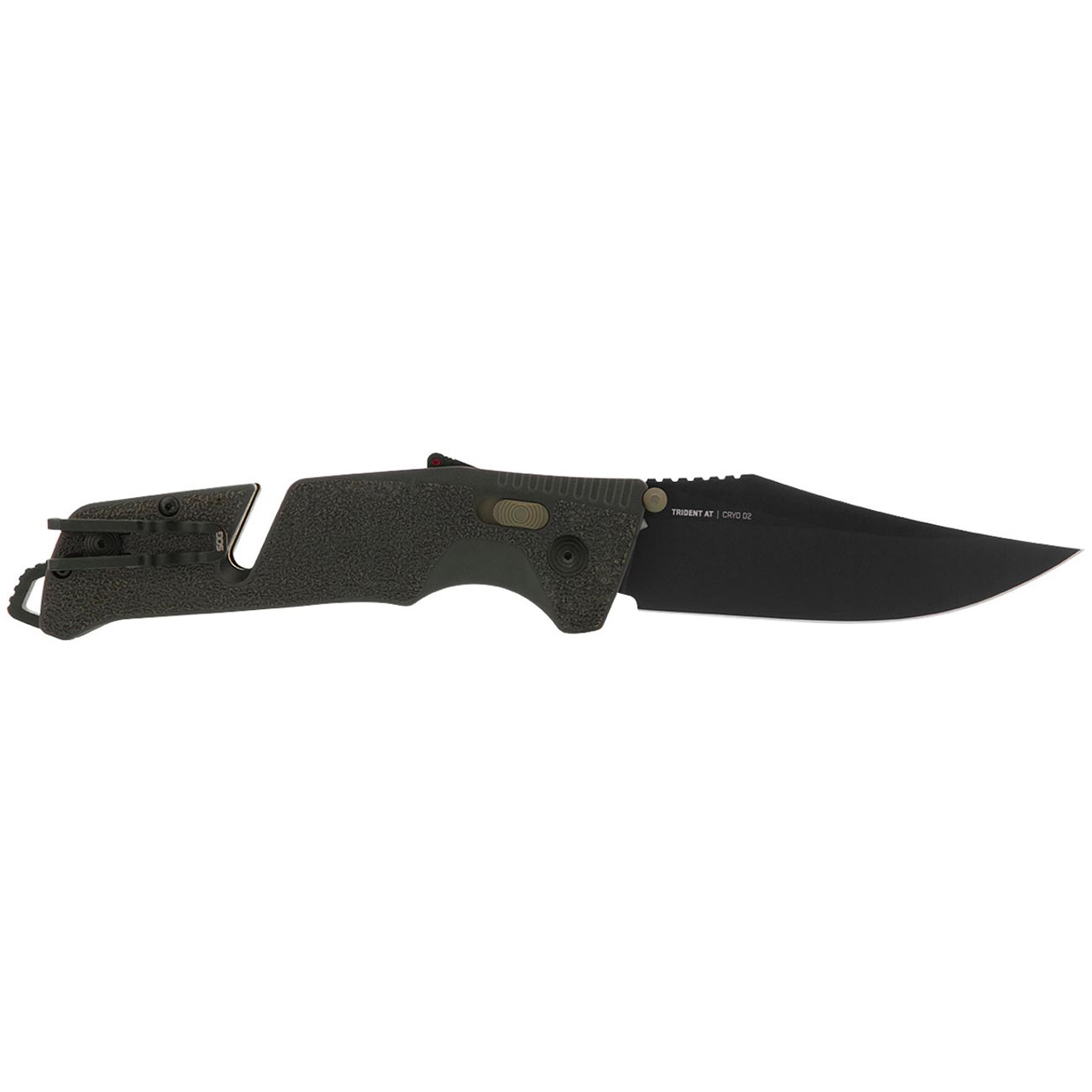 SOG Trident AT 3.7" Folding Pocket Knife (Olive Drab) - Clinch River Fishing USA