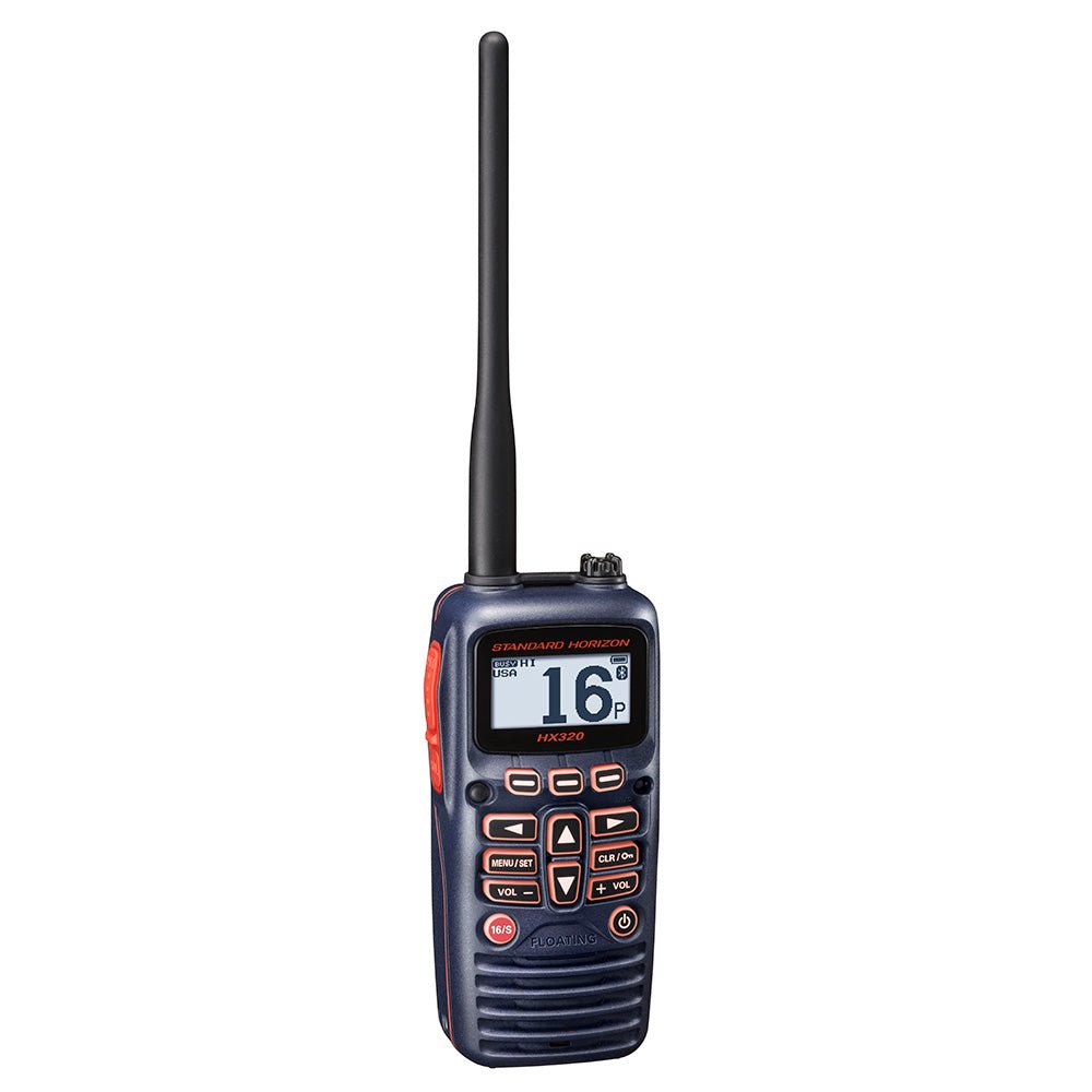 Standard Horizon HX320 Handheld VHF 6W, Bluetooth, USB Charge - Clinch River Fishing USA