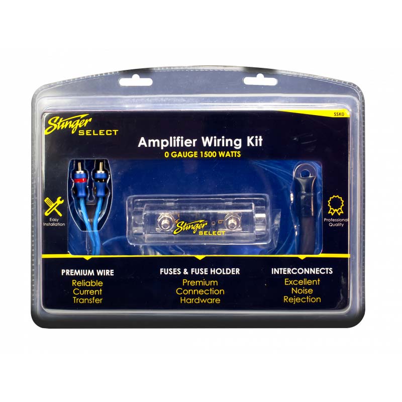 Stinger 0 Gauge Amplifier Wiring Kit CCA Cable - 1500 Watts - Clinch River Fishing USA
