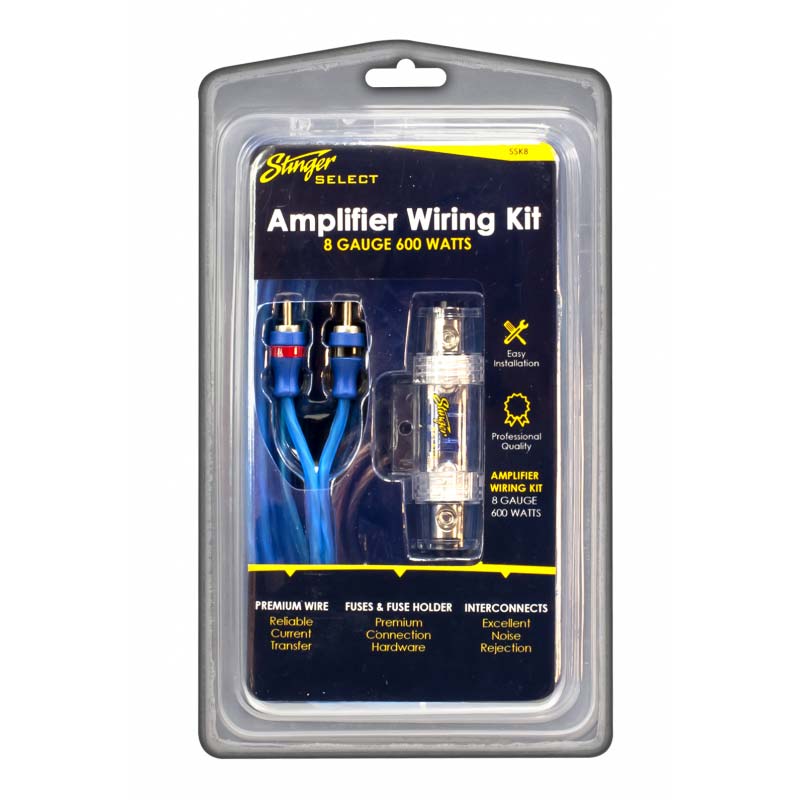 Stinger 8 Gauge Amplifier Wiring Kit CCA Wire - 600 Watts - Clinch River Fishing USA