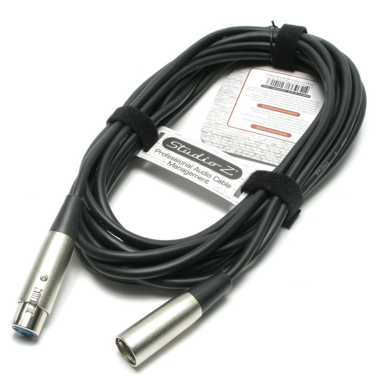 Studio Z 3-pin Male-to-Female XLR Microphone Cable (20 Feet) - Clinch River Fishing USA
