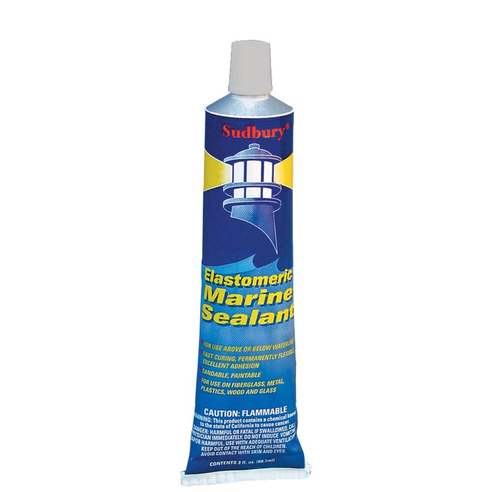 Sudbury Elastomeric 3 oz (89ml) Sealant Tube - Clear - Clinch River Fishing USA