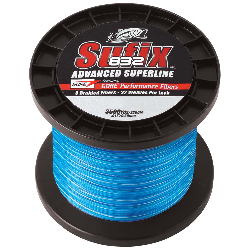 Sufix 832® Advanced Superline® Braid - 15lb - Coastal Camo - 3500 yds - Clinch River Fishing USA