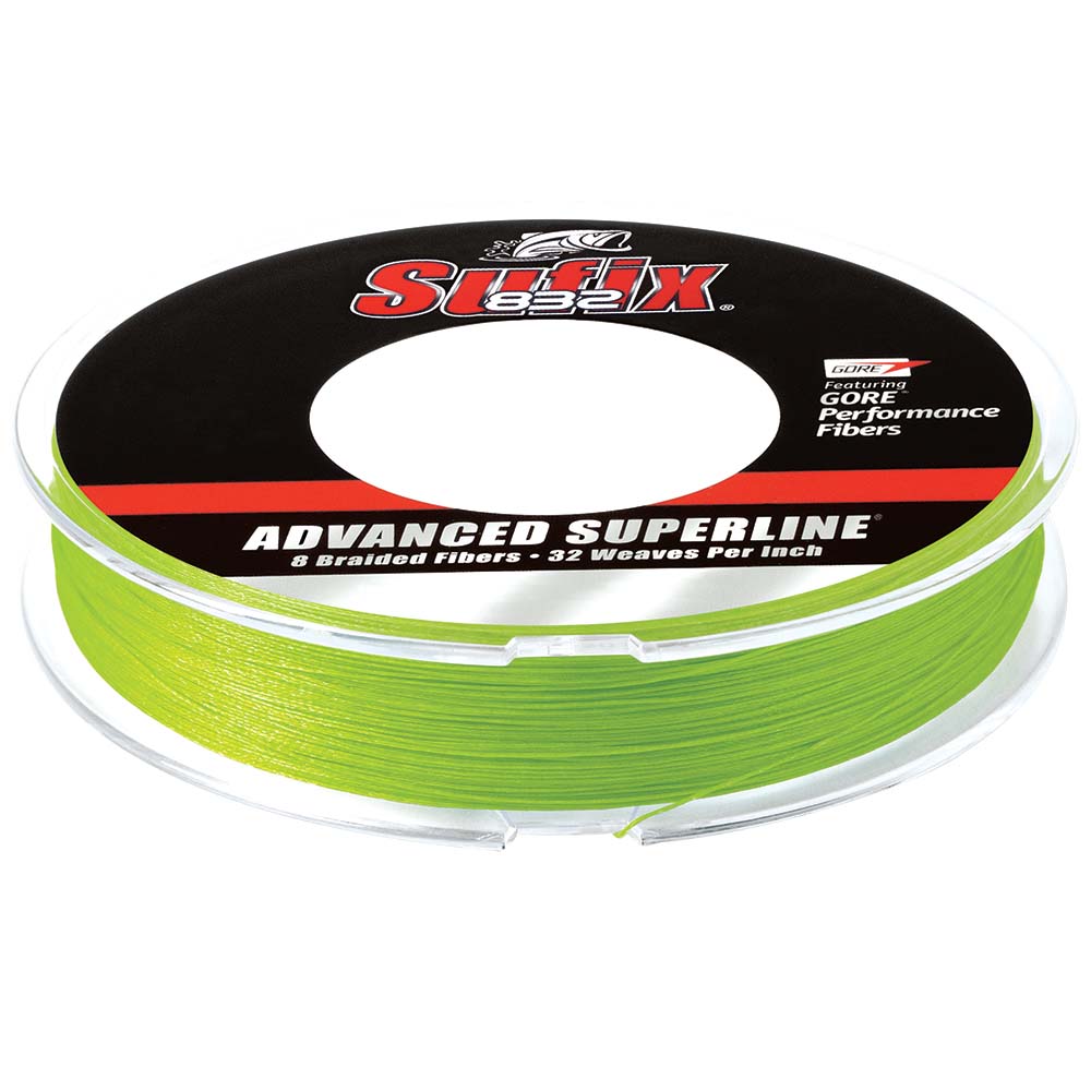 Sufix 832® Advanced Superline® Braid - 15lb - Neon Lime - 300 yds - Clinch River Fishing USA