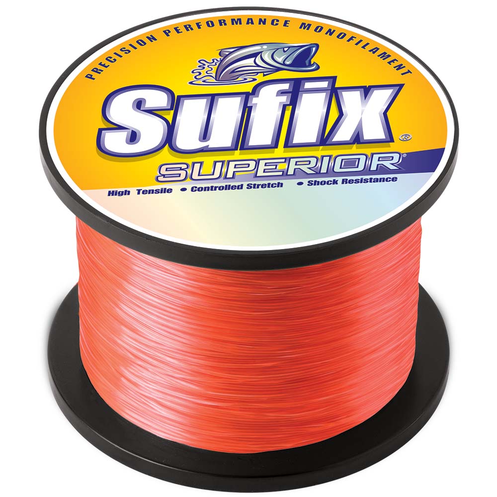 Sufix Superior Neon Fire Monofilament - 6lb - 2155 yds - Clinch River Fishing USA