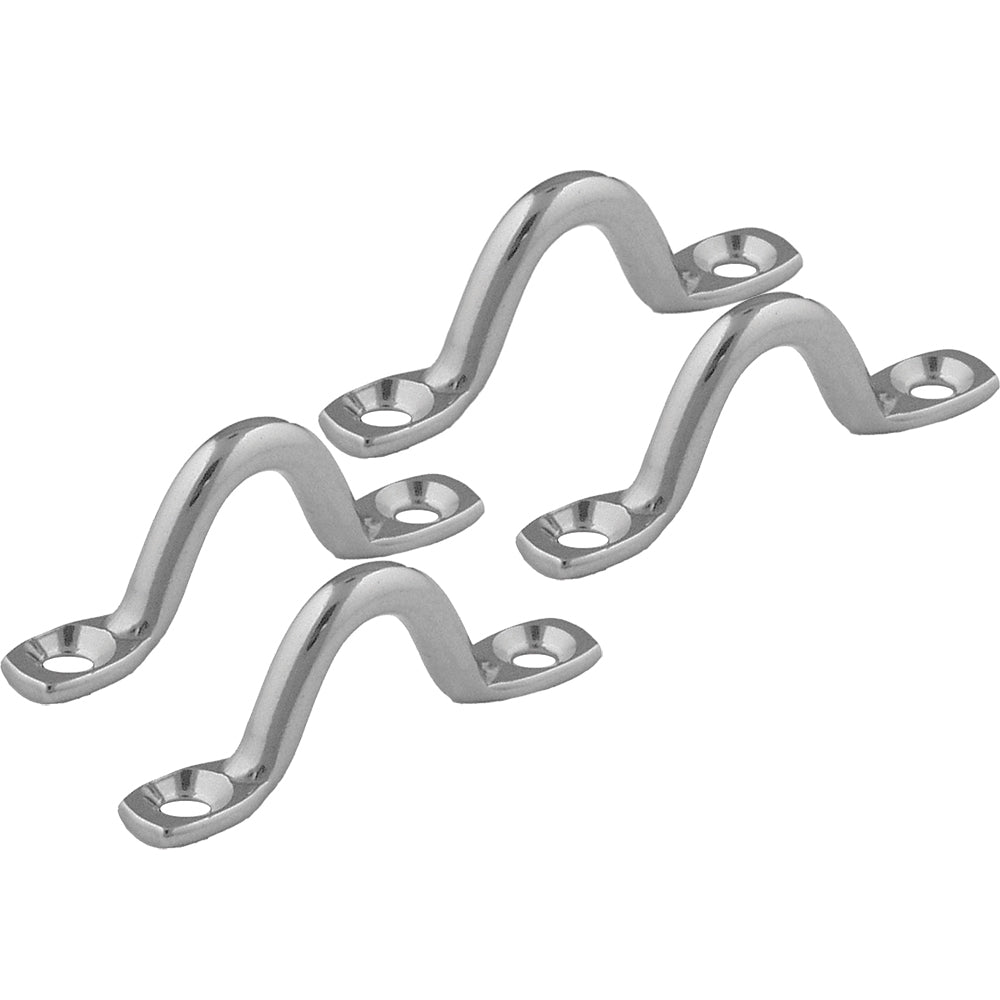 Taco Stamped Stainless Steel Eye Straps (4 Pack) - Clinch River Fishing USA