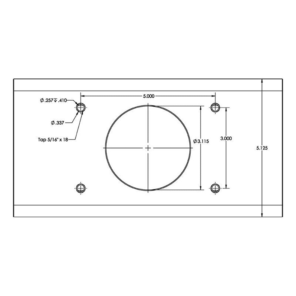 TACO T-Top Extrusion Plate Pre-Drilled for Grand Slams - 20" - Pair - Clinch River Fishing USA